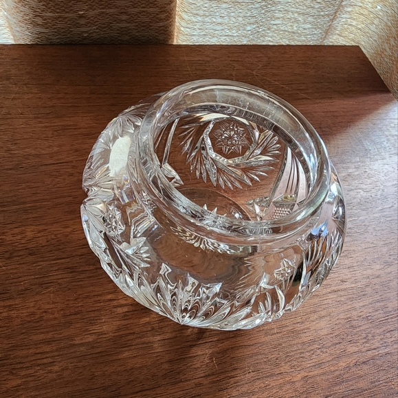 Antique cut crystal jar with sterling silver lid - Picture 5 of 8